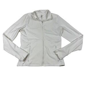 Artizia TnAction Relay Full Zip Jacket White Womens Size L Athleisure Activewear